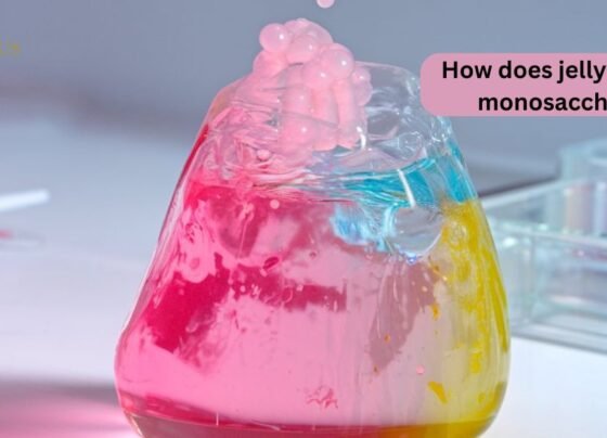 How does jelly react with monosaccharides